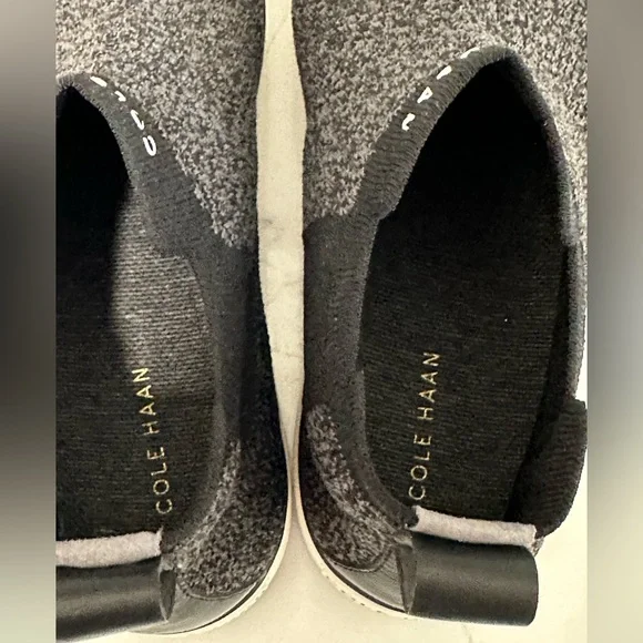 Cole Haan Womens Nantucket Knit Ankle Chelsea Boots Size 8.5 Black Comfort Fit - Picture 5 of 11